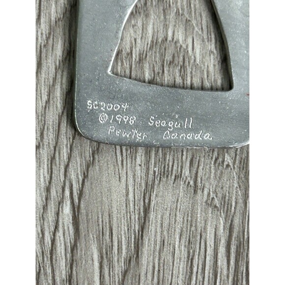 Vintage 1998 Seagull Pewter Canada Christmas Ornament Angel Believe - Picture 4 of 6